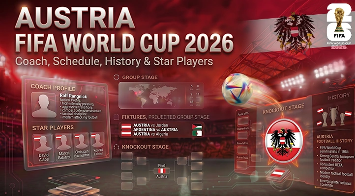 Austria FIFA World Cup 2026: Coach, Schedule, History & Star Players